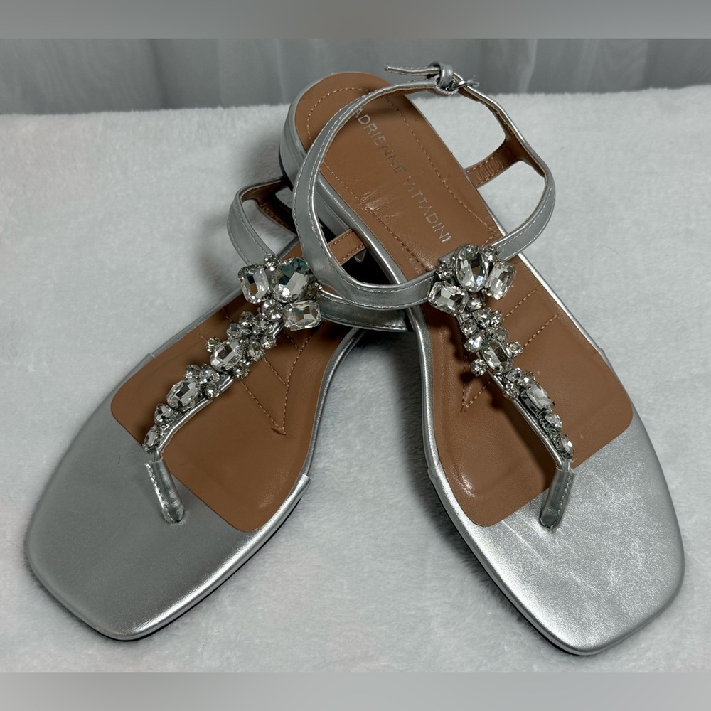 Adrienne Vittadini “Pian” Rhinestone Sandals-Size 7-NEW W/O BOX-RARE!